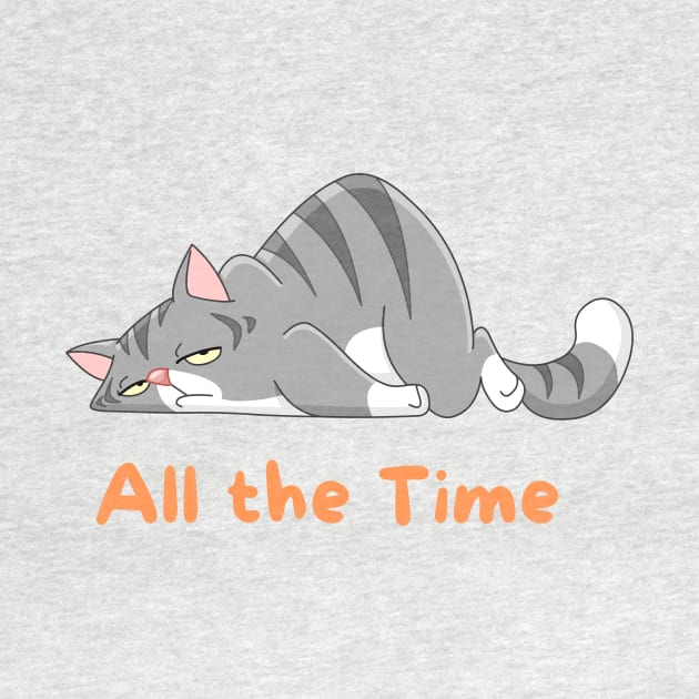 All the Time Lazy Cat by fratdd